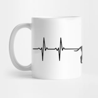 heart beat-dog Mug